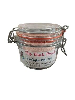 Himalayan Pink Salt In Small Glass Clasp Jars